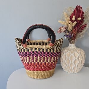 Small U Shopper Basket Coloful